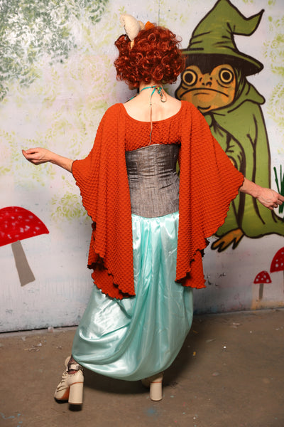 Tulip Skirt in Tideglass Mint Shiny Satin - Spooky Saturday Part 3