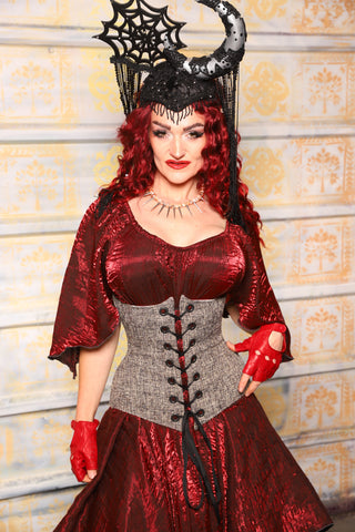 Wench Corset in Gravel Thread - "Dragon's Breath" Collection