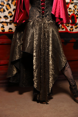 03. Crescent Skirt in Thorn Crushed Iridescent Shimmer - The Lipstick and Caviar Collection