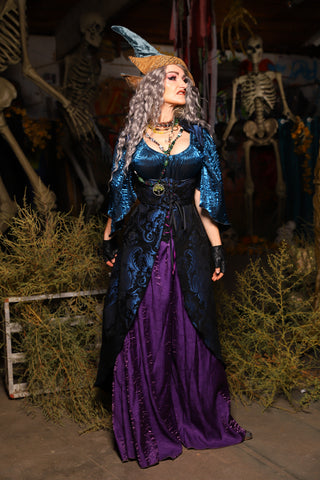 01. Birch Vixen in Black & Blue Medallion - The Prismatic Potion Collection