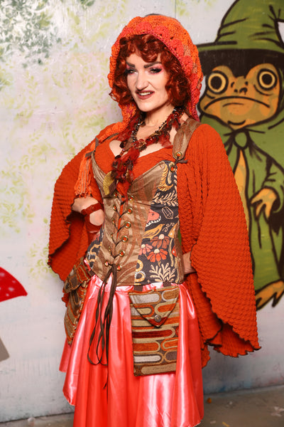 Petite Courtier in Toffee Swirl w/ Omens & Oddities Front Panels - Spooky Saturday Part 3
