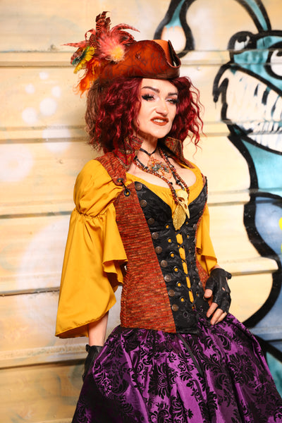 Buccaneer Overbust Corset in Rustwater - The Bucc Stops Here! Collection