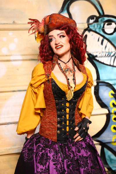 Buccaneer Overbust Corset in Rustwater - The Bucc Stops Here! Collection