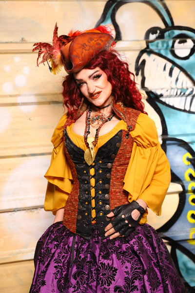 Buccaneer Overbust Corset in Rustwater - The Bucc Stops Here! Collection