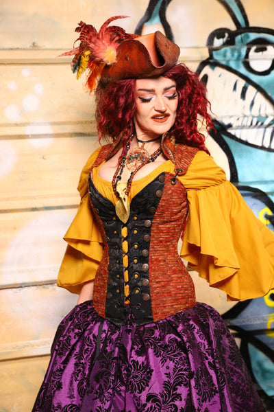 Buccaneer Overbust Corset in Rustwater - The Bucc Stops Here! Collection