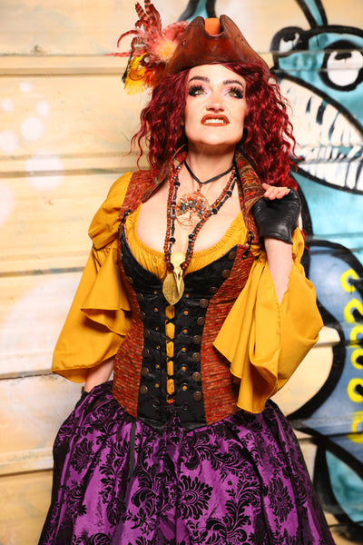 Buccaneer Overbust Corset in Rustwater - The Bucc Stops Here! Collection