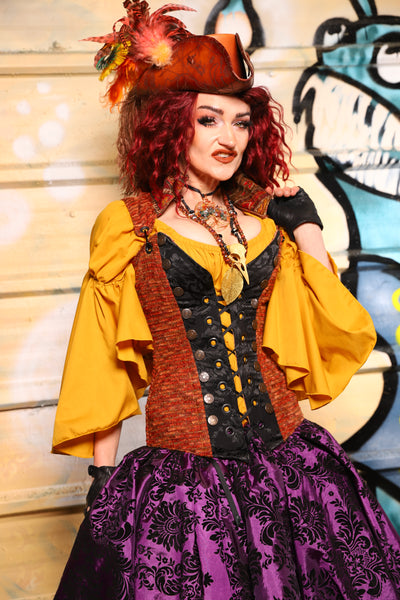 Buccaneer Overbust Corset in Rustwater - The Bucc Stops Here! Collection