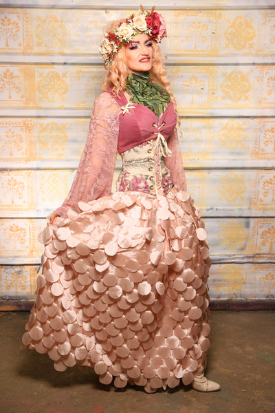 Tulip Skirt in Pearl Petals - The "Peony Petals" Collection