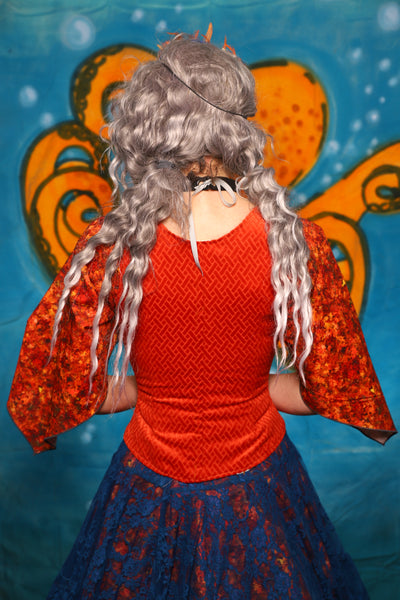 Maiden Petite Corset in Orange Basketweave - The "Wanders & Wayfinders" Collection