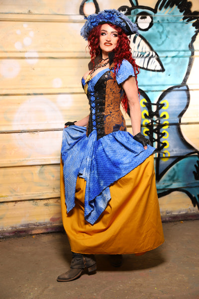 30. Tulip Skirt in Golden Rod Cotton - The Bucc Stops Here! Collection