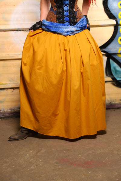 30. Tulip Skirt in Golden Rod Cotton - The Bucc Stops Here! Collection