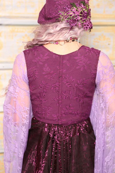 Cropped Dapper Vixen in Ultra Violet Floral - "Woke Up & Chose Violets" Collection