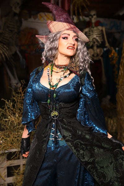 03. Birch Vixen in Black & Emerald Medallion - The Prismatic Potion Collection