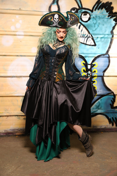 16. Fairy Skirt in Black Satin - The Bucc Stops Here! Collection