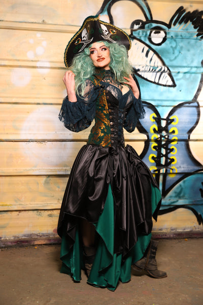 16. Fairy Skirt in Black Satin - The Bucc Stops Here! Collection