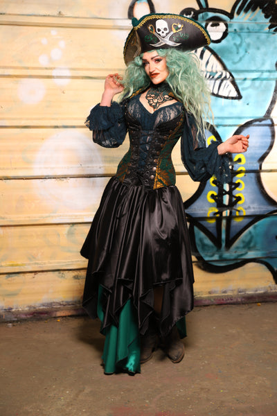 16. Fairy Skirt in Black Satin - The Bucc Stops Here! Collection