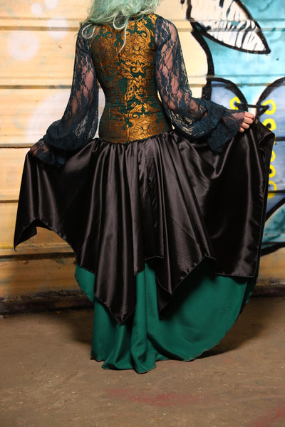16. Fairy Skirt in Black Satin - The Bucc Stops Here! Collection