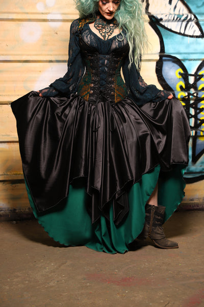 16. Fairy Skirt in Black Satin - The Bucc Stops Here! Collection