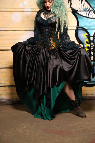 16. Fairy Skirt in Black Satin - The Bucc Stops Here! Collection