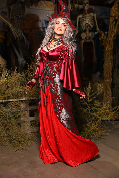 06. Birch Vixen in Crimson & Silver Medallion - The Prismatic Potion Collection