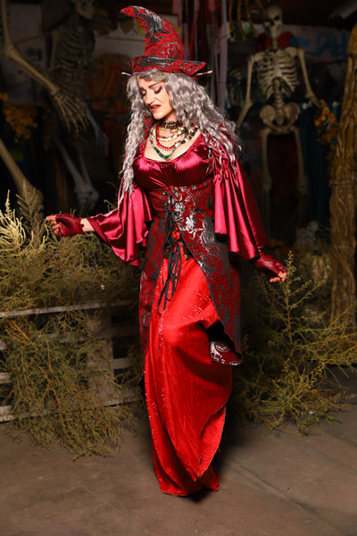 06. Birch Vixen in Crimson & Silver Medallion - The Prismatic Potion Collection