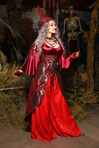 06. Birch Vixen in Crimson & Silver Medallion - The Prismatic Potion Collection