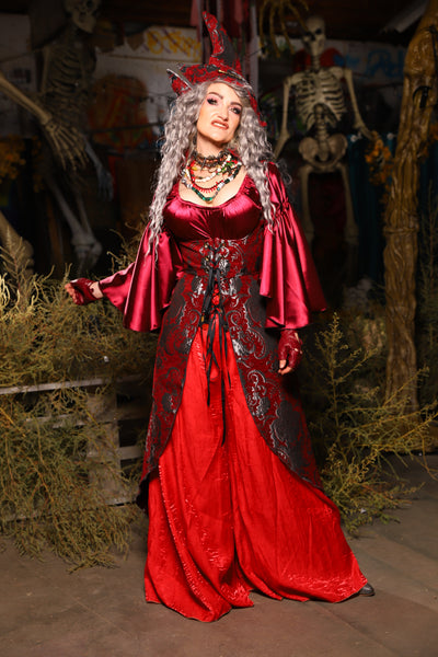 06. Birch Vixen in Crimson & Silver Medallion - The Prismatic Potion Collection