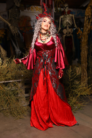 06. Birch Vixen in Crimson & Silver Medallion - The Prismatic Potion Collection