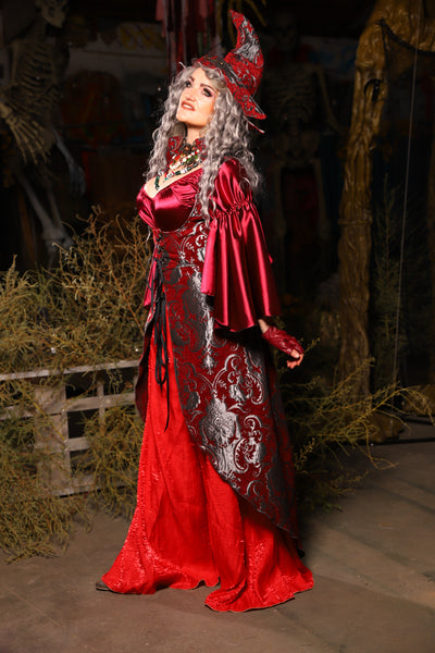 06. Birch Vixen in Crimson & Silver Medallion - The Prismatic Potion Collection