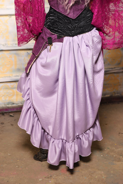 Swoon Skirt in Lilac Matte Reverse Satin - "Woke Up & Chose Violets" Collection