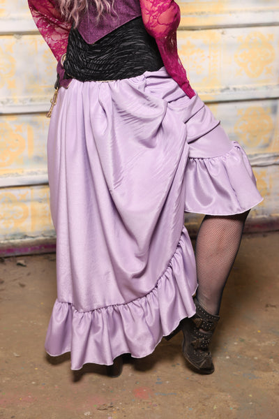 Swoon Skirt in Lilac Matte Reverse Satin - "Woke Up & Chose Violets" Collection