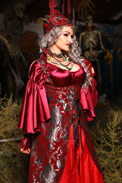 06. Birch Vixen in Crimson & Silver Medallion - The Prismatic Potion Collection