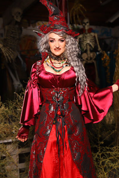 06. Birch Vixen in Crimson & Silver Medallion - The Prismatic Potion Collection