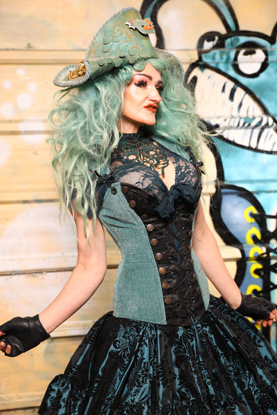 01. Buccaneer Overbust Corset in Arcane Thread - The Bucc Stops Here! Collection