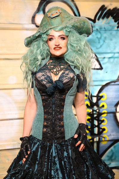 01. Buccaneer Overbust Corset in Arcane Thread - The Bucc Stops Here! Collection