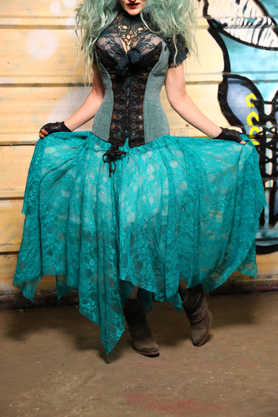 20. Fairy Skirt in Tiffany Stretch Lace - The Bucc Stops Here! Collection