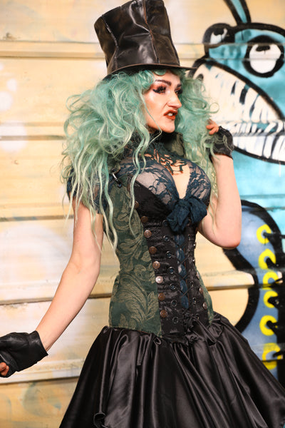 Buccaneer Overbust Corset in Forest Scroll - The Bucc Stops Here! Collection