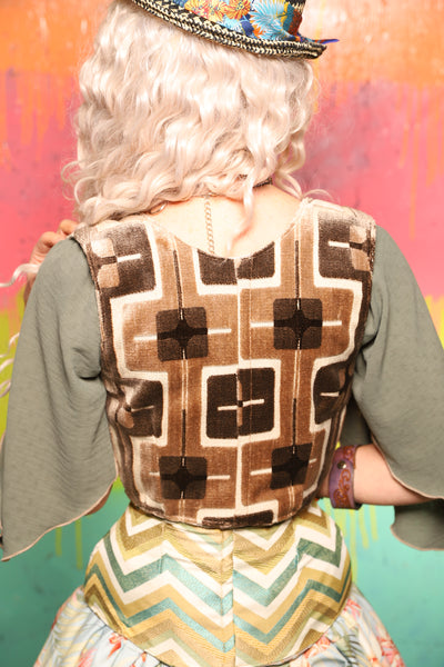 Cropped Dapper Vixen in Brownstone - The "Fairy Flea Market" Collection