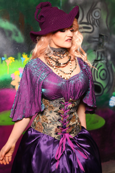Petite Wench Corset in Ambrosial Floral - The Lost & Spellbound Collection