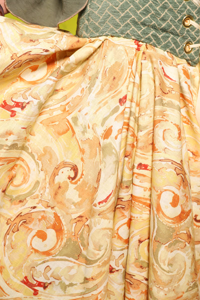 Fairy Skirt in Citrus Watercolor - The "Fairy Flea Market" Collection