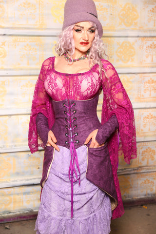Petite Siren Corset w/ Pockets in Enchanted Heather - "Woke Up & Chose Violets" Collection