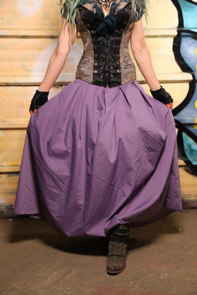 31. Tulip Skirt in Lilac Cotton - The Bucc Stops Here! Collection