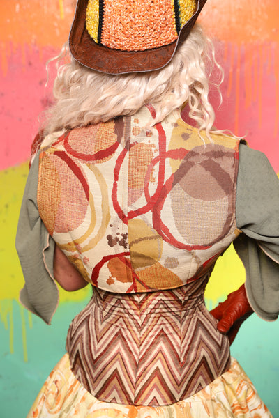 Sgt Pepper Vest in "Honestly Pretty Fugly" - The "Fairy Flea Market" Collection