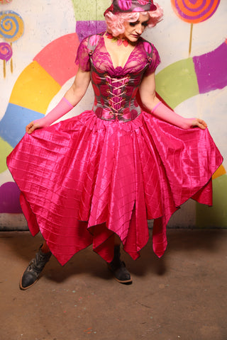 13. Fairy Skirt in Hot Pink Pintuck - The "Confections of the Heart" Collection