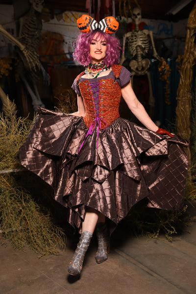 Mini Fairy Skirt in Tree Bark Pintuck - Spooky Saturday Part 5