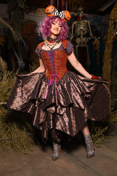 Mini Fairy Skirt in Tree Bark Pintuck - Spooky Saturday Part 5