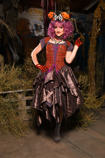 Mini Fairy Skirt in Tree Bark Pintuck - Spooky Saturday Part 5