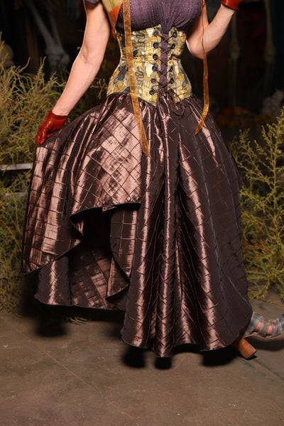 Crescent Skirt in Tree Bark Pintuck - Spooky Saturday Part 5