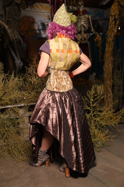 Crescent Skirt in Tree Bark Pintuck - Spooky Saturday Part 5
