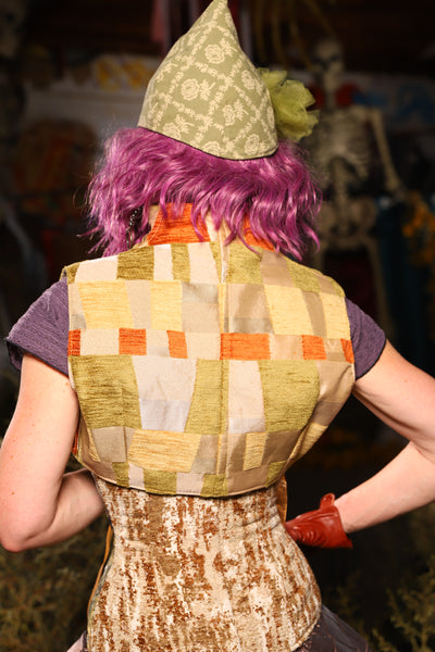 Lace up Vest in Harvested Patch - Spooky Saturday Part 5